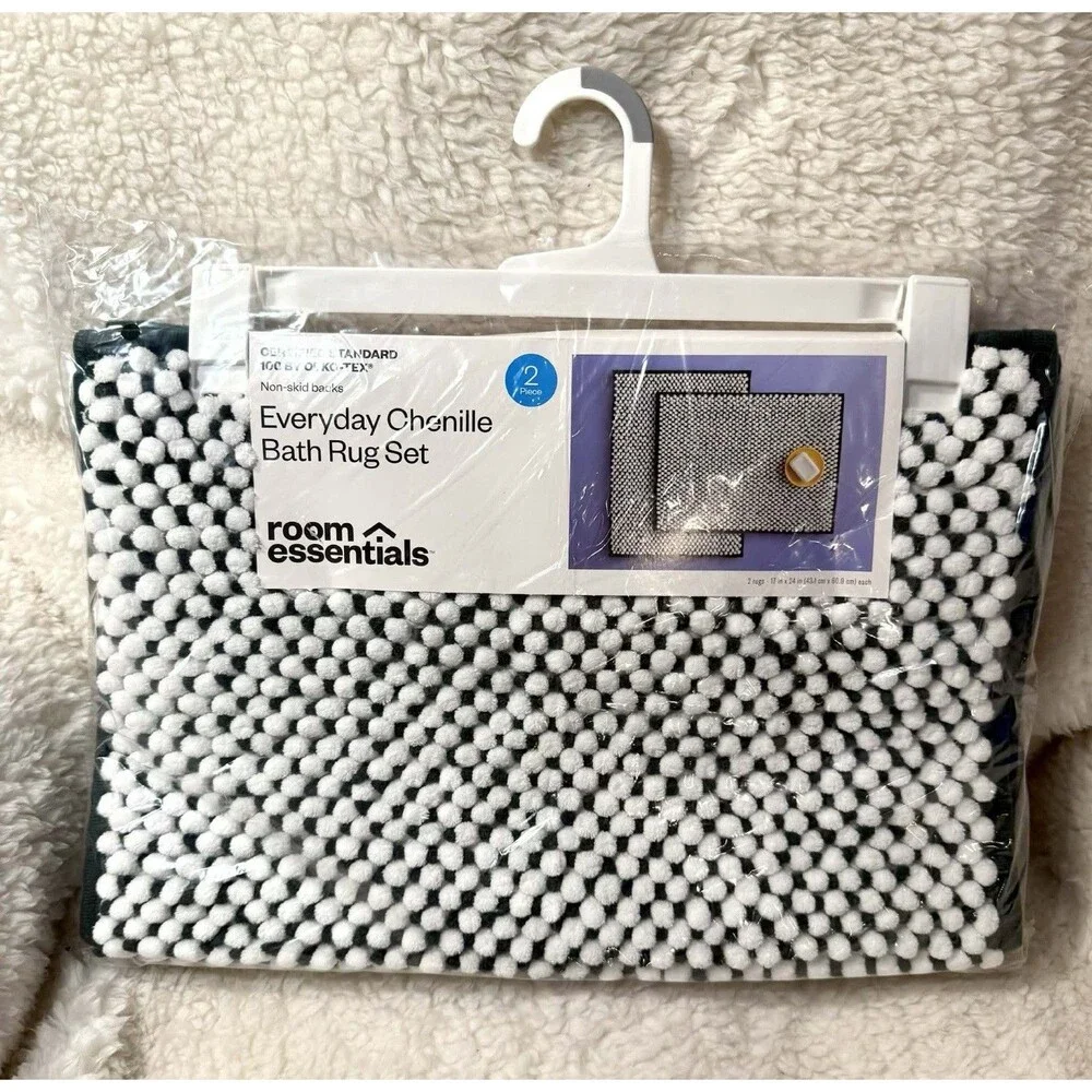 Room Essentials Chenille Bath Rugs 2-Pk 17